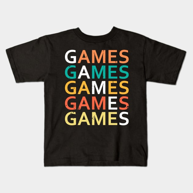 games Kids T-Shirt by creatorpintar